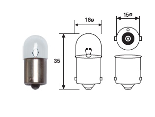 004007100000 - 67 LAMP.12V 5W C/C